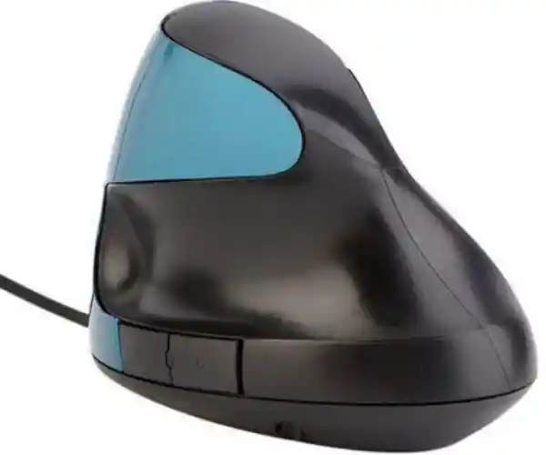 Mouse 5d Vertical Ergonómico Cable Túnel Carpiano Óptico Azul