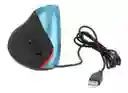 Mouse 5d Vertical Ergonómico Cable Túnel Carpiano Óptico Azul