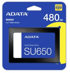 Disco Estado Sólido Ssd 480gb Adata Sata Su650 Flash Nand 3d