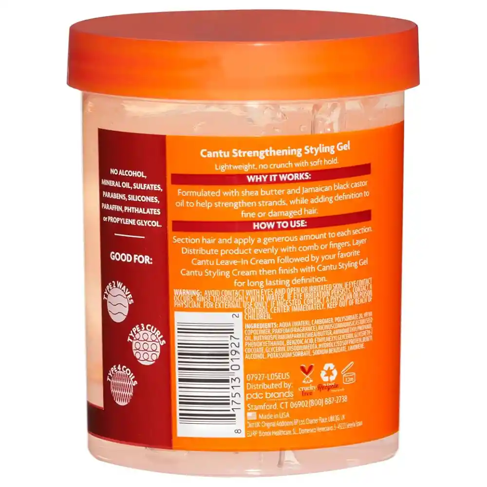 	 Cantu Shea Butter Flexible Hold Strengthening Styling Gel 524g