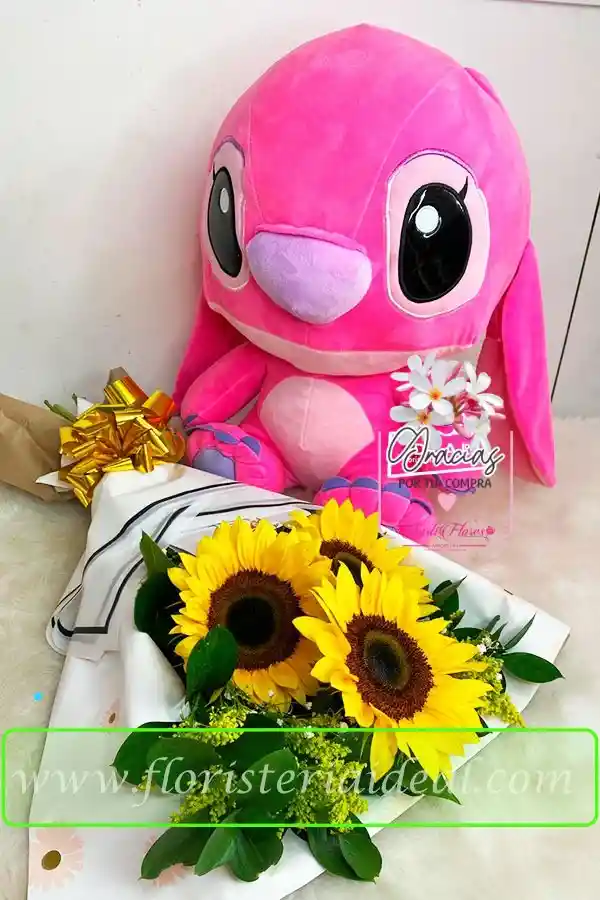 Stitch 40 Cm Mas Ramillete Girasol