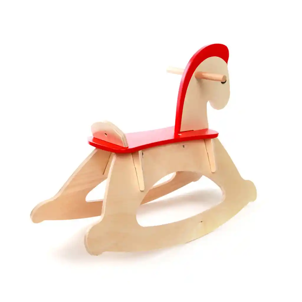 Juego Montable Caballito Mecedora De Madera Para Niños