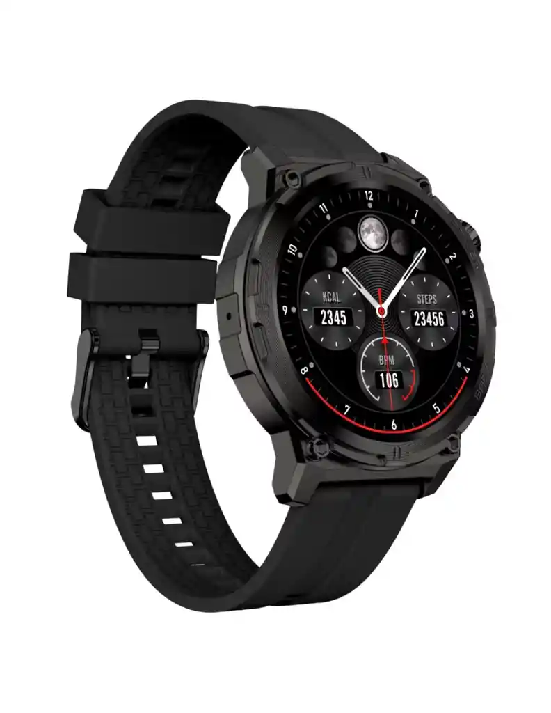 Reloj Smartwatch Era Army Eros Binden Con Asistente De Voz Negro
