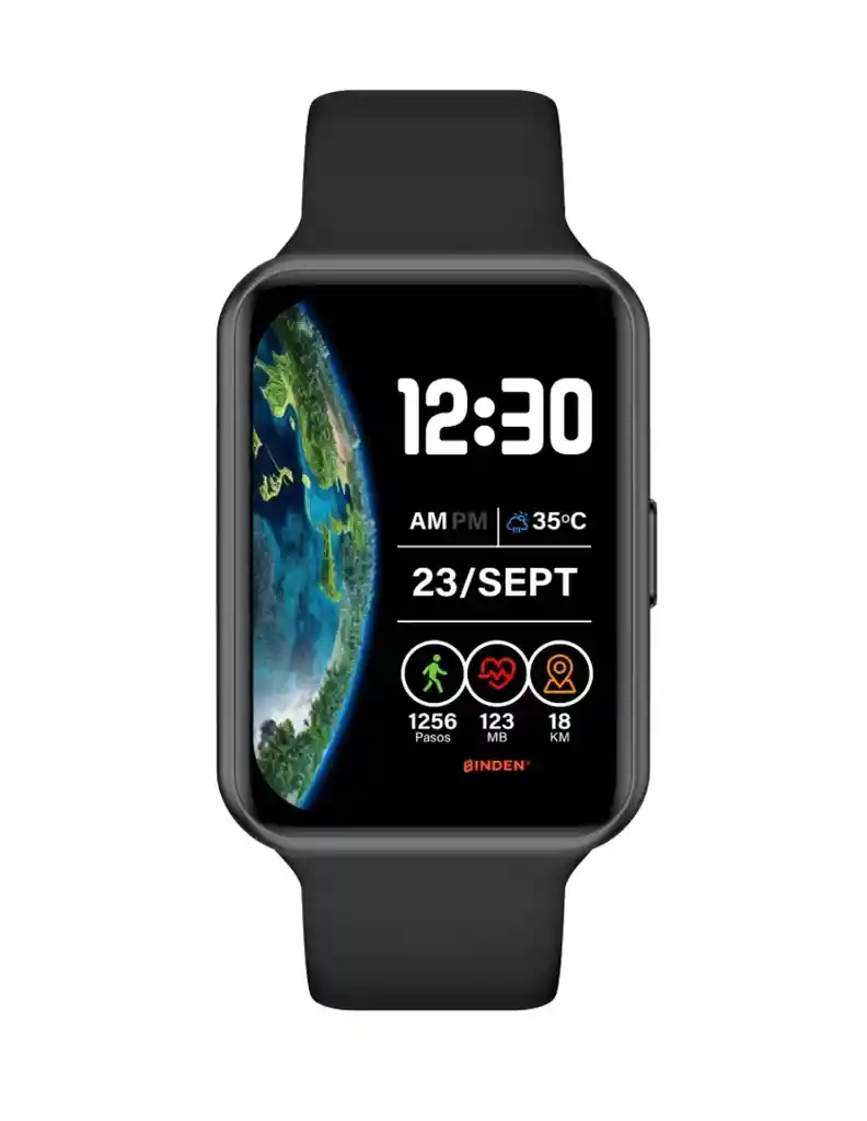Reloj Smartwatch Era Fit View Binden Amoled Llamadas Bluetooth Negro