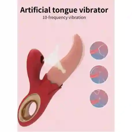 Vibrador Carlo Succionador Lamedor