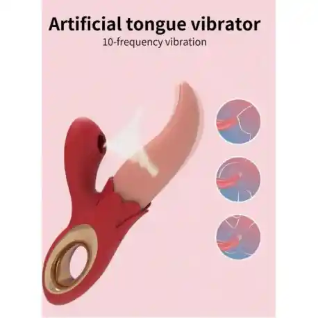 Vibrador Carlo Succionador Lamedor