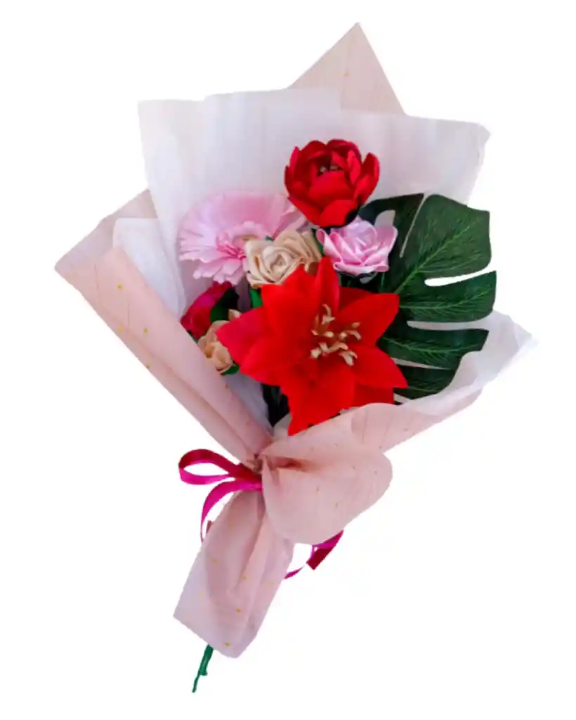 Ramo De Flores Surtido, Rosas , Lirio, Gerbera Amor Eterno