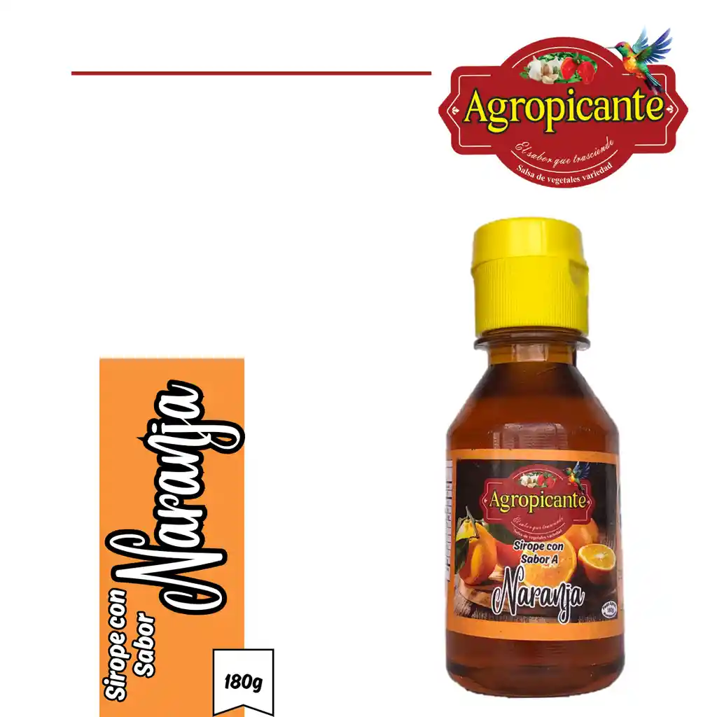 Sirope Con Sabor A Naranja X 180g