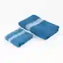 Toalla Cannon Benny 70x140cm 40x70cm Azul 500 Gr 2 Und Algodon