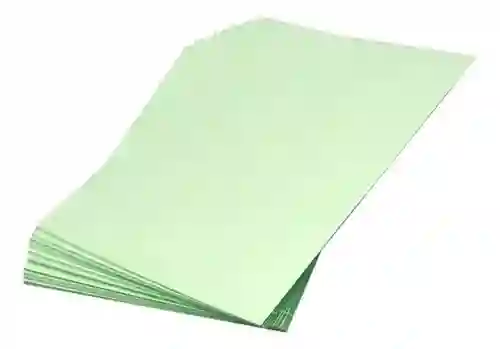 Paquete De Fichas Bibliográficas X 50 Verde Claro