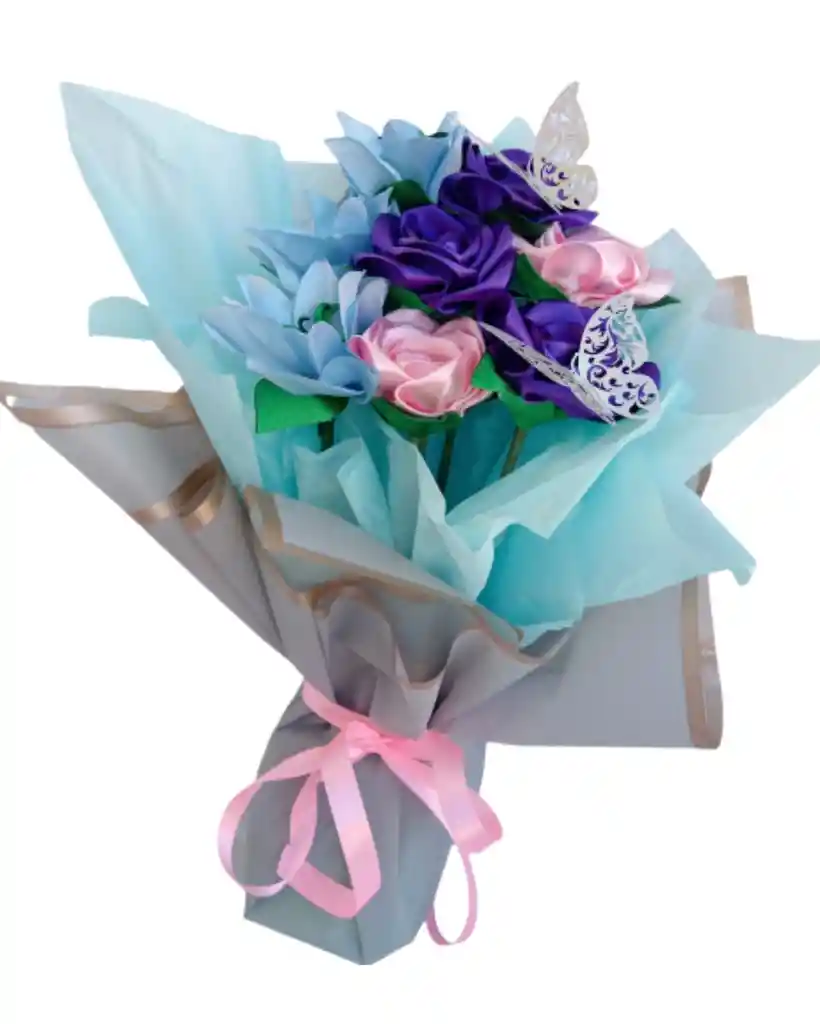 Ramo De Flores Y Chocolates Unicornio Eterno