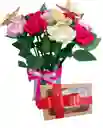 Ramo De Flores Y Chocolates Unicornio Eterno