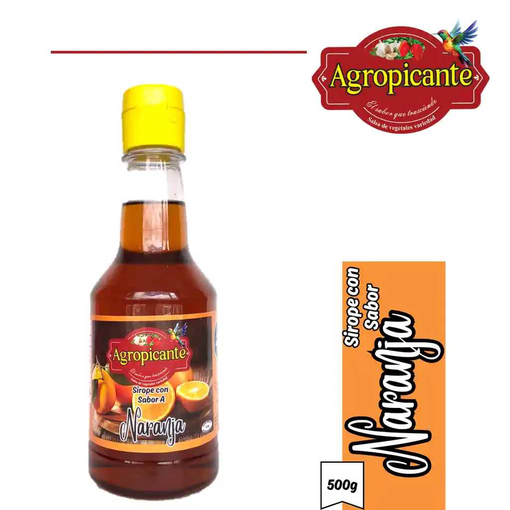 Sirope Con Sabor A Naranja X 500g