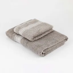 Toalla Cannon Benny 70x140cm 40x70cm Gris 500 Gr 2 Und Algodon