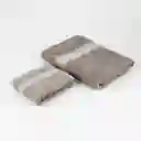 Toalla Cannon Benny 70x140cm 40x70cm Gris 500 Gr 2 Und Algodon