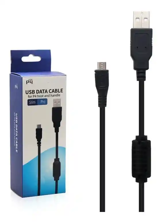 Cable Usb De Carga Compatible Con Joystick Ps4 Slim Pro 3 Mt