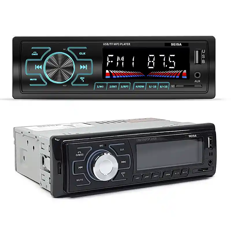 Radio Estéreo Para Carro Con Lcd Fm Bluetooth Tf Aux Usb Mp3