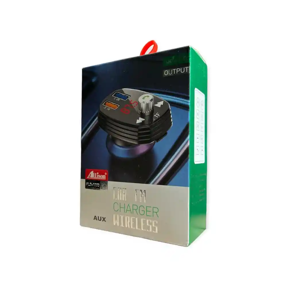 Modulador Fm Para Coche Con Bluetooth, Tf Y 2 Puertos Usb