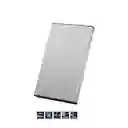 Caja Externa Para Hdd Ssd Sata 2.5 Pulgadas Usb 2.0 Aluminio Plateado