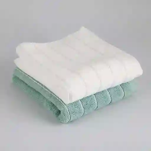 Toalla Expressions Set Magestic 40x70cm Menta 600 Gr 2 Und 100% Algodon