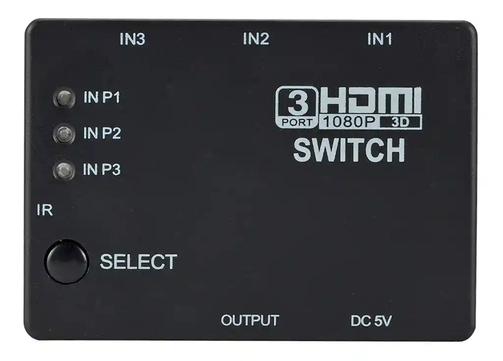Hdmi Switch Multiplicador Selector 3x1 Full Hd 1080p Control