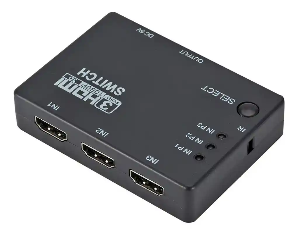 Hdmi Switch Multiplicador Selector 3x1 Full Hd 1080p Control