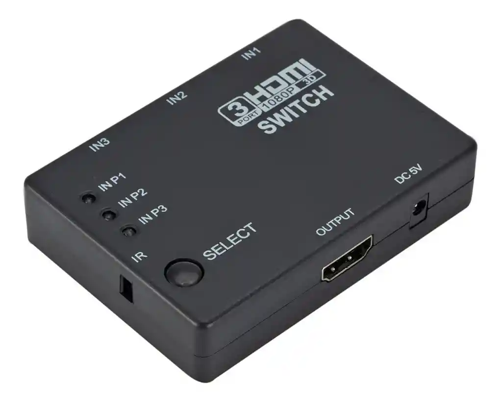 Hdmi Switch Multiplicador Selector 3x1 Full Hd 1080p Control