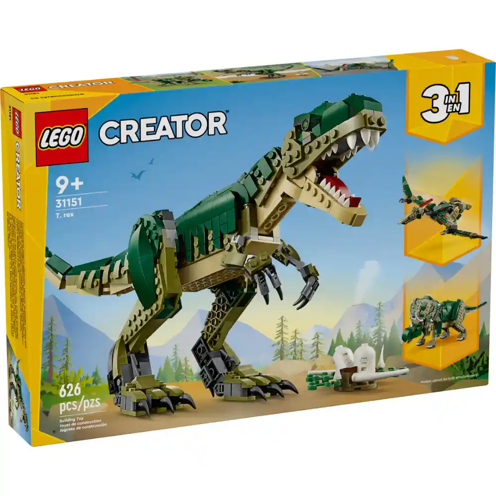 Juego De Construcción Lego 626 Piezas T- Rex Para Niños