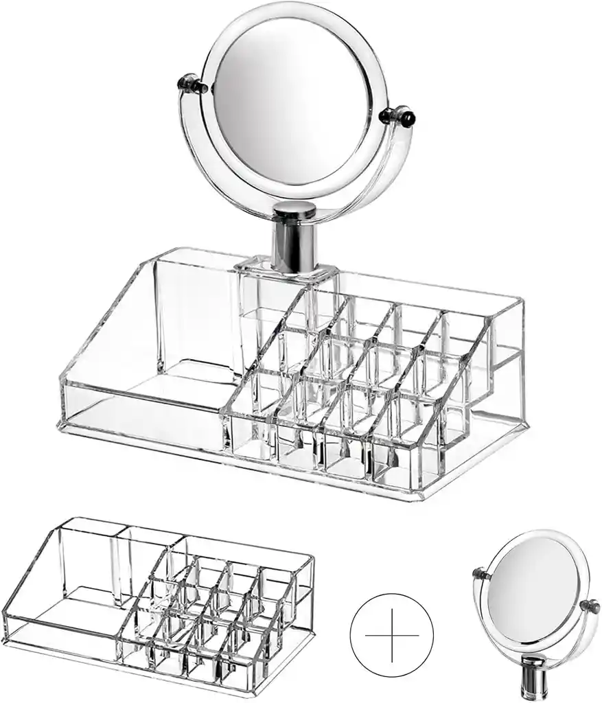 Organizador Acrilico + Espejo Doble