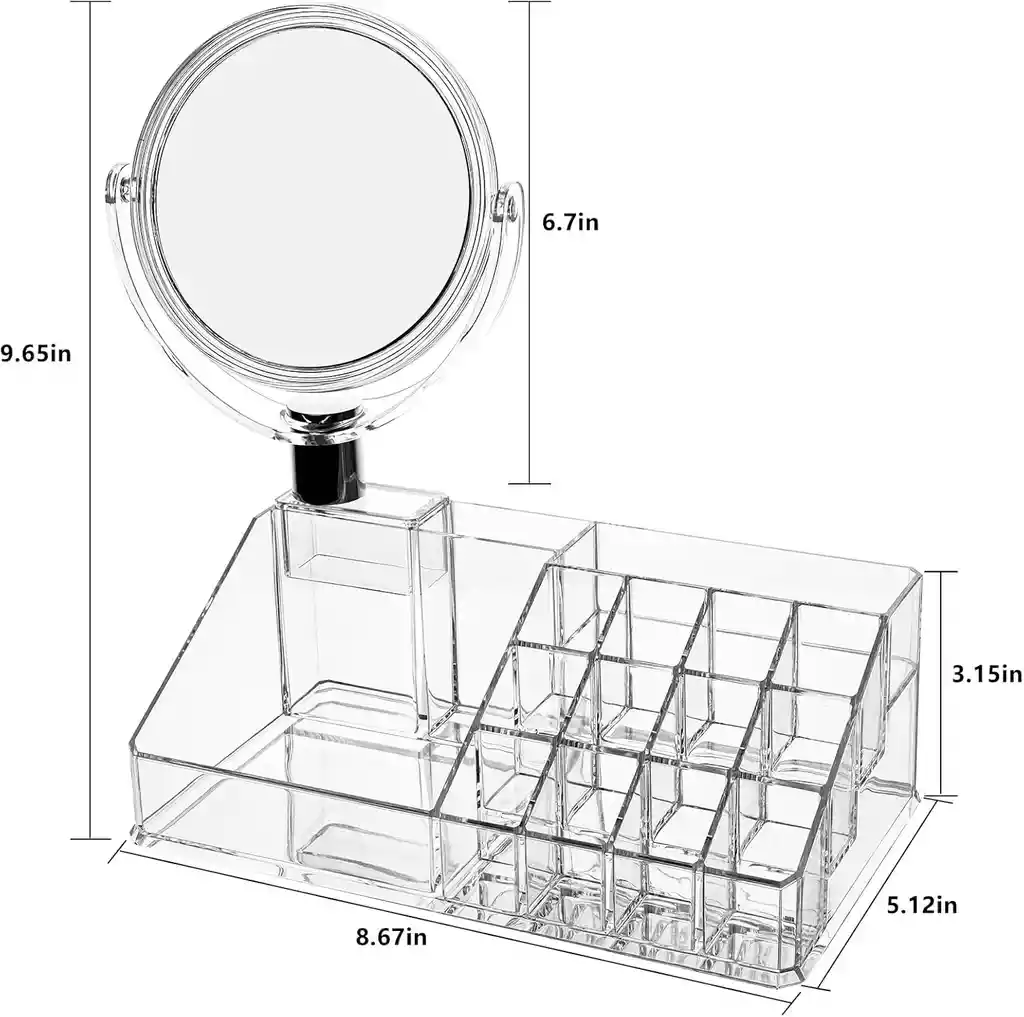 Organizador Acrilico + Espejo Doble