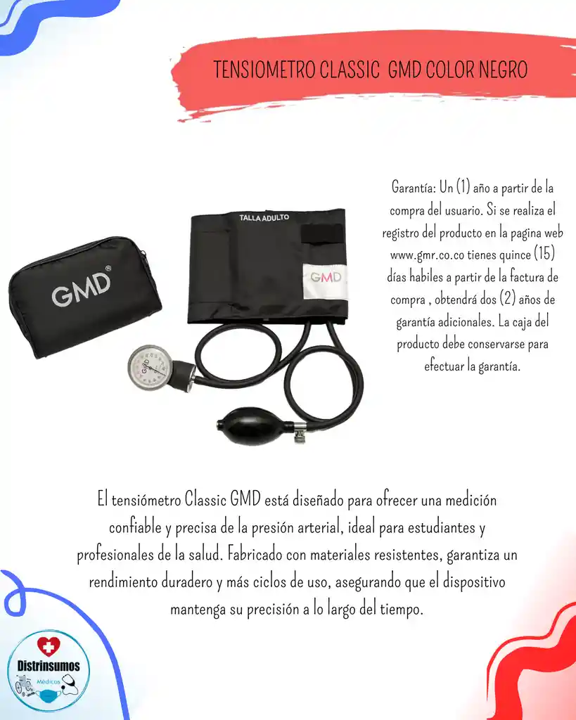 Tensiometro Classic I Gmd Color Negro