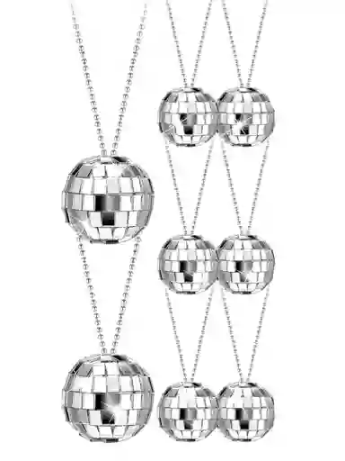 6 Piezas De Collares De Bola De Disco - Fiesta
