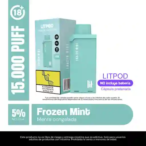 Lit Pod Frozen Mint 15k (no Incluye Bateria)