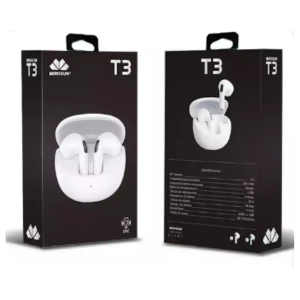 Audífonos Inalámbricos Bluetooth Movisun T3