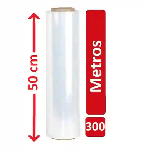 Plástico Para Envolver Vinipel Industrial Transparente 300 Metros X 50cm Stretch Elástico