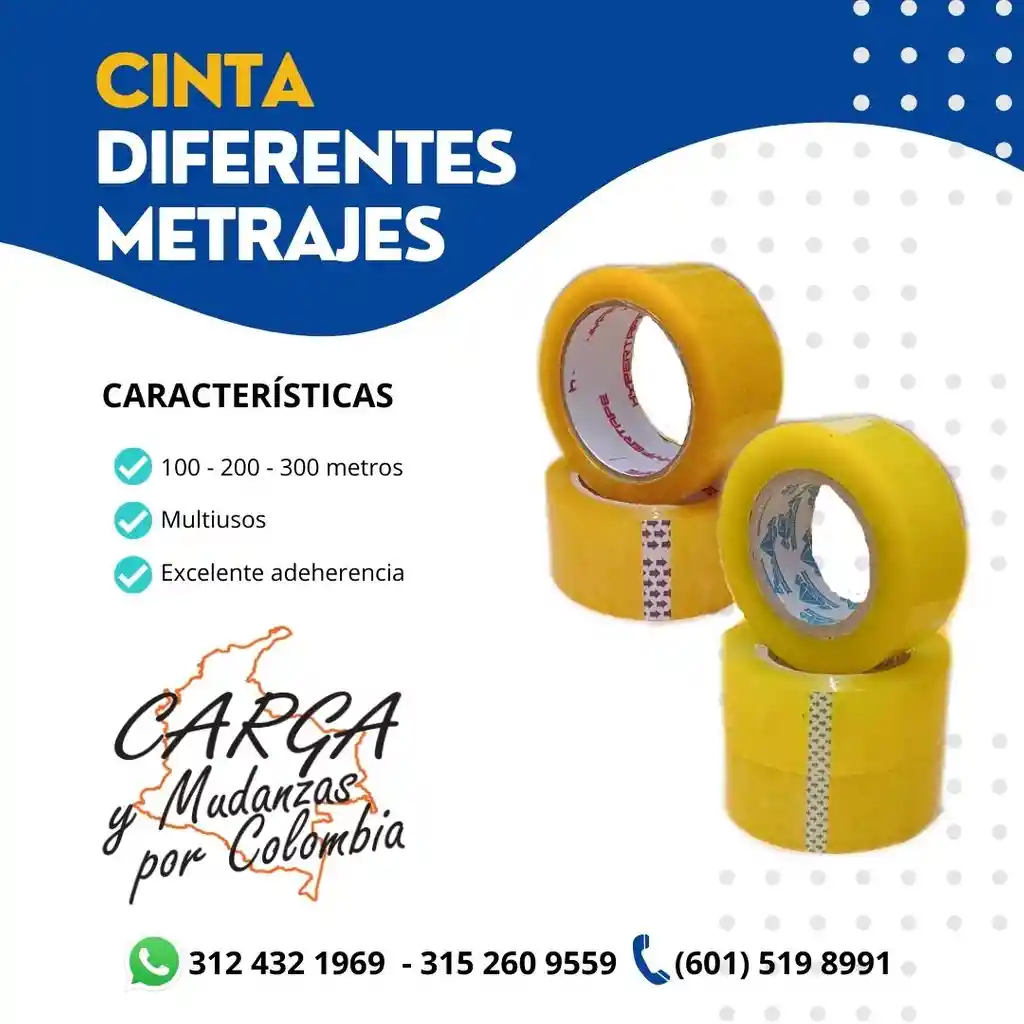 Cinta Transparente Gruesa De 300 Metros - Embalaje