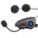 Intercomunicador Con Cámara Fhd Casco Bluetooth Wifi Kr-m3