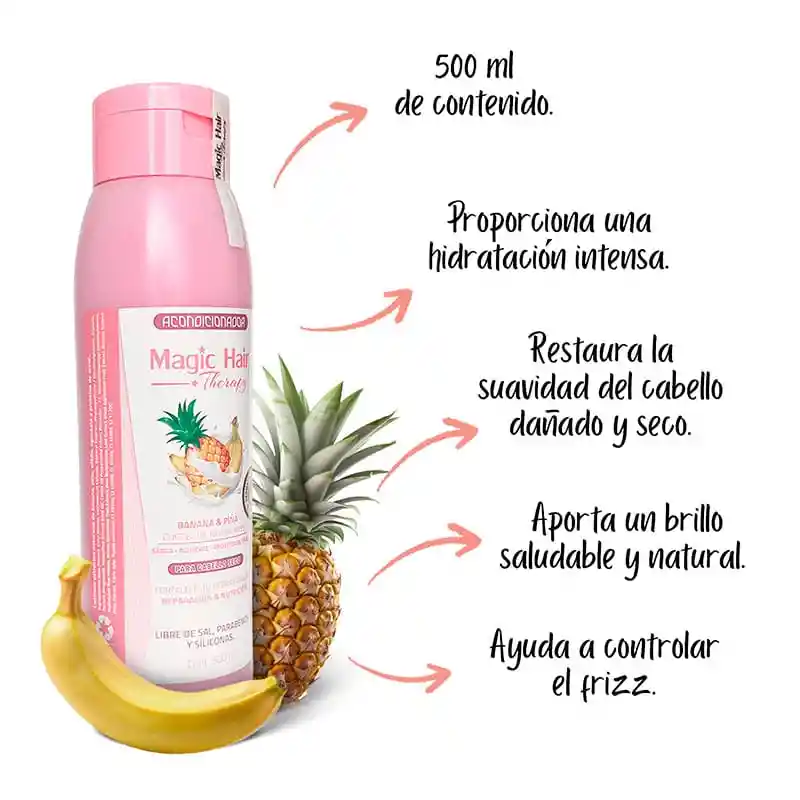 Acondicionador Banana Y Piña Para Cabello Seco Therapy 500 Ml