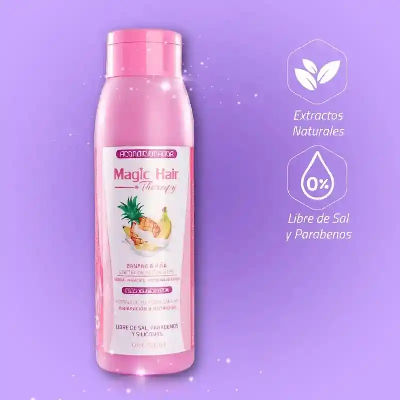 Acondicionador Banana Y Piña Para Cabello Seco Therapy 500 Ml