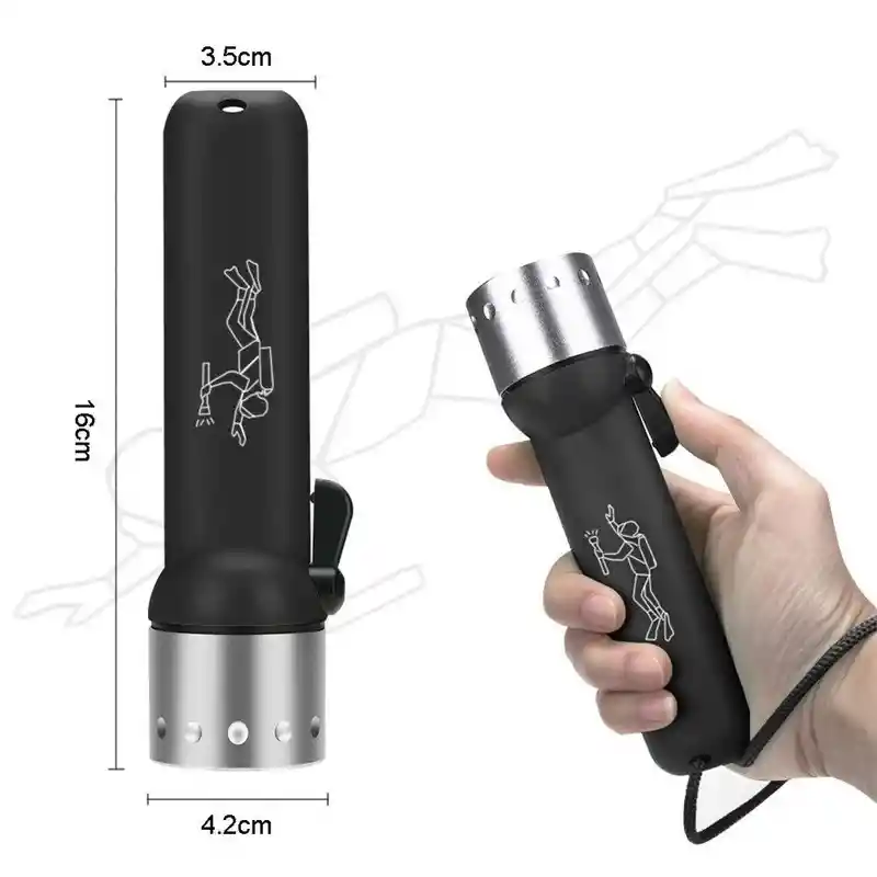 Linterna Sumergible Buceo Piscina Mano Portatil Led Acuatica