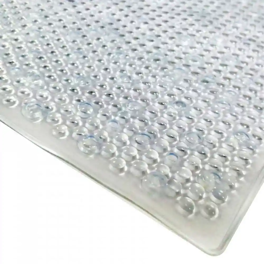 Tapete Expressions Antideslizante Impre 54x54cm Transparente Pvc