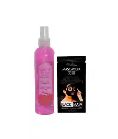 Agua De Rosas ( Micelar +mascarilla De Puntos Negros)