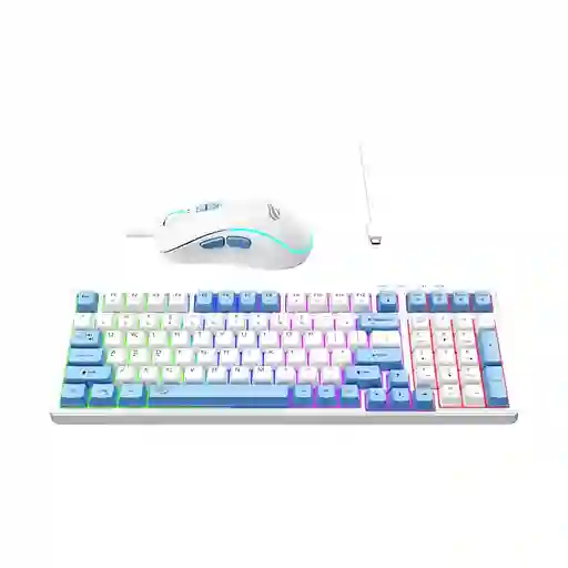 Combo De Teclado Y Mouse Gamer Havit Kb891cm / Color Blanco