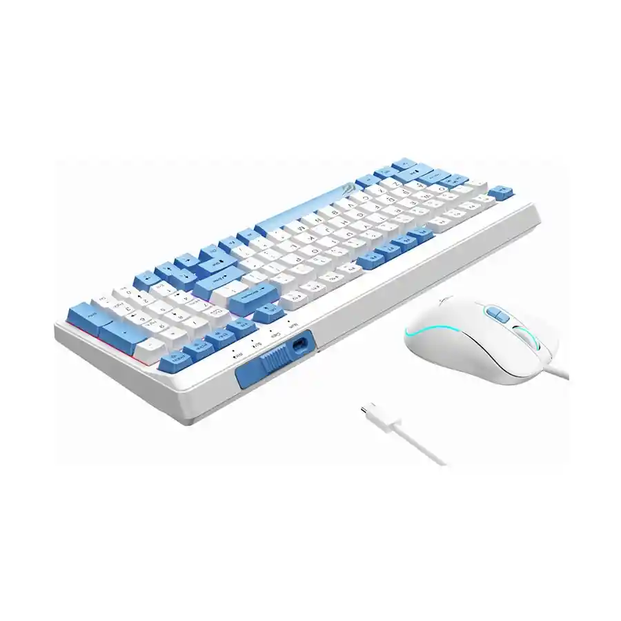 Combo De Teclado Y Mouse Gamer Havit Kb891cm / Color Blanco