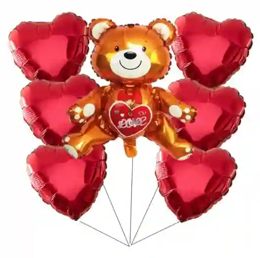Globos Amor San Valentin Oso Decoración Amor