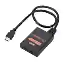 Splitter Hdmi 1x2 Con Cable Hdmi 4k, 3d + Cable Alimentación