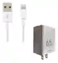 Cargador 65w Puerto Usb Con Cable Lightning 1 Mts.