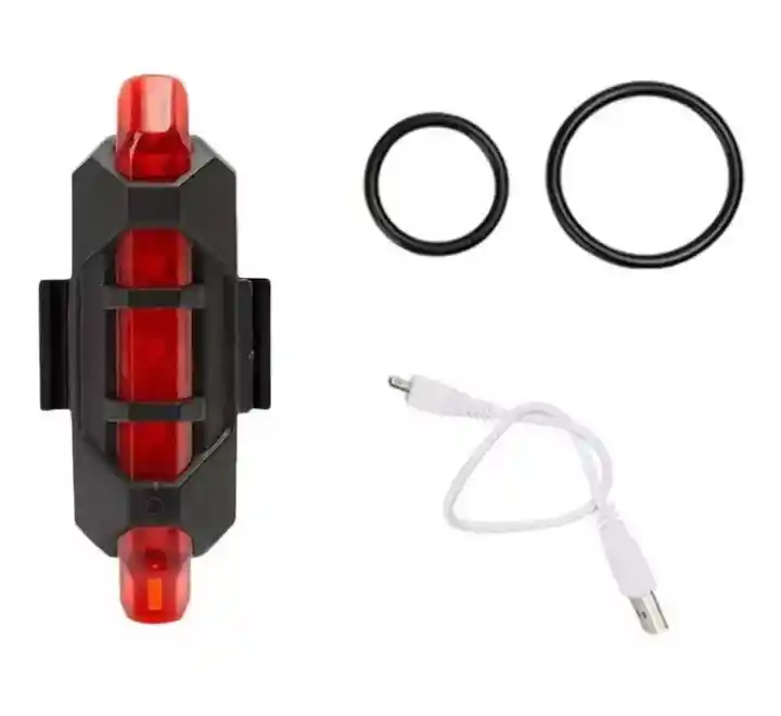 Luz Led Trasera Para Bicicleta Recargable Usb