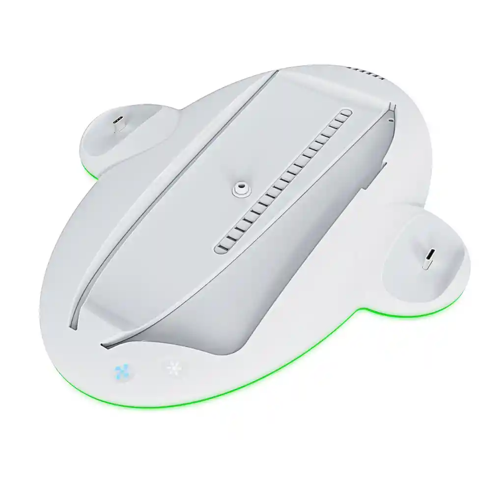 Base Refrigerante Rgb Con Estación De Carga Para Consola Ps5