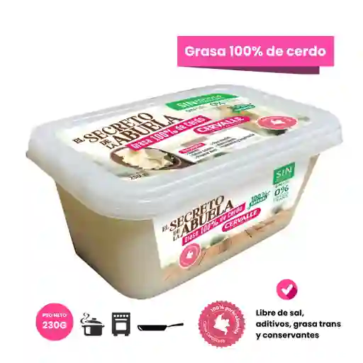 Grasa 100% De Cerdo